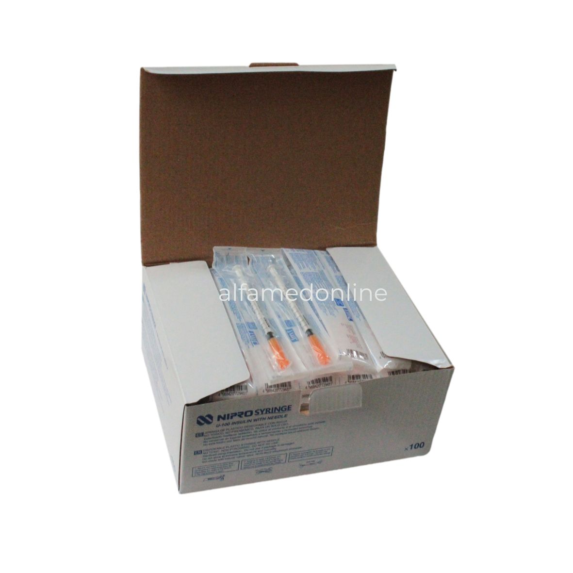Caja agujas para insulina