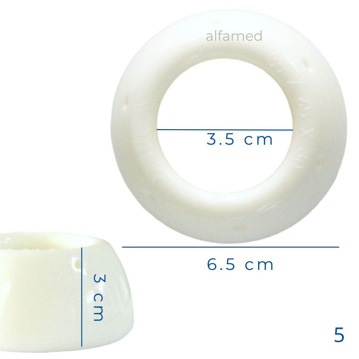 Pesario de cerclaje con perforaciones- arabin